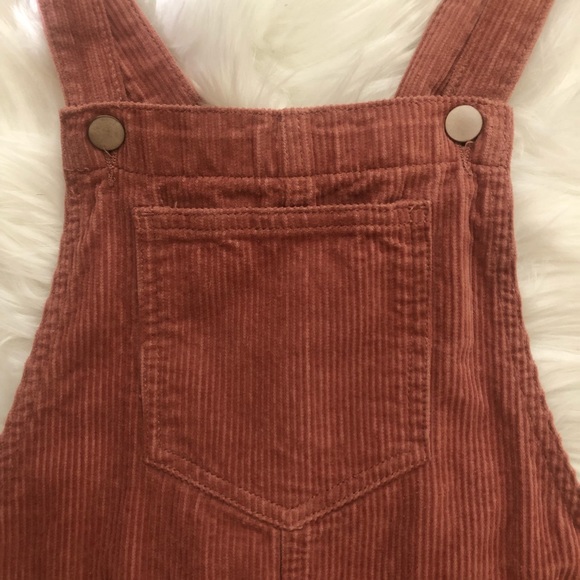 FOREVER21 CORDUROY OVERALL DRESS IN PINK - Picture 4 of 5